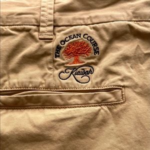 THE OCEAN COURSE KIAWAH Polo Golf Ralph Lauren Pima Cotton Shorts Mens 38 Brown